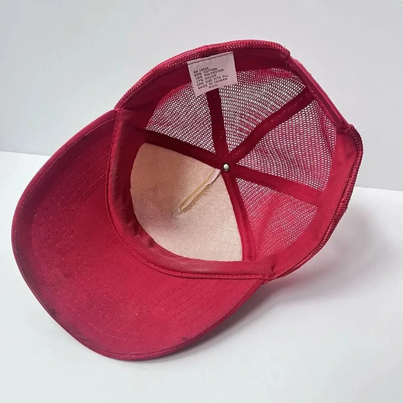 Vtg Glen Canyon Dam Page, AZ Adjustable Snapback Foam Trucker Hat/Cap Red/White - Picture 11 of 16